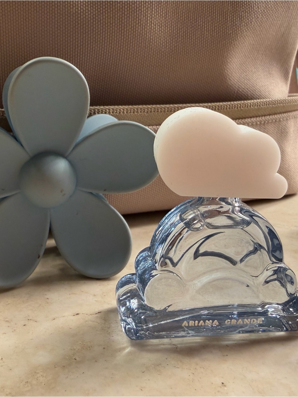 Ariana Grande Blue Glass Cloud Mini Perfume with Cream Top